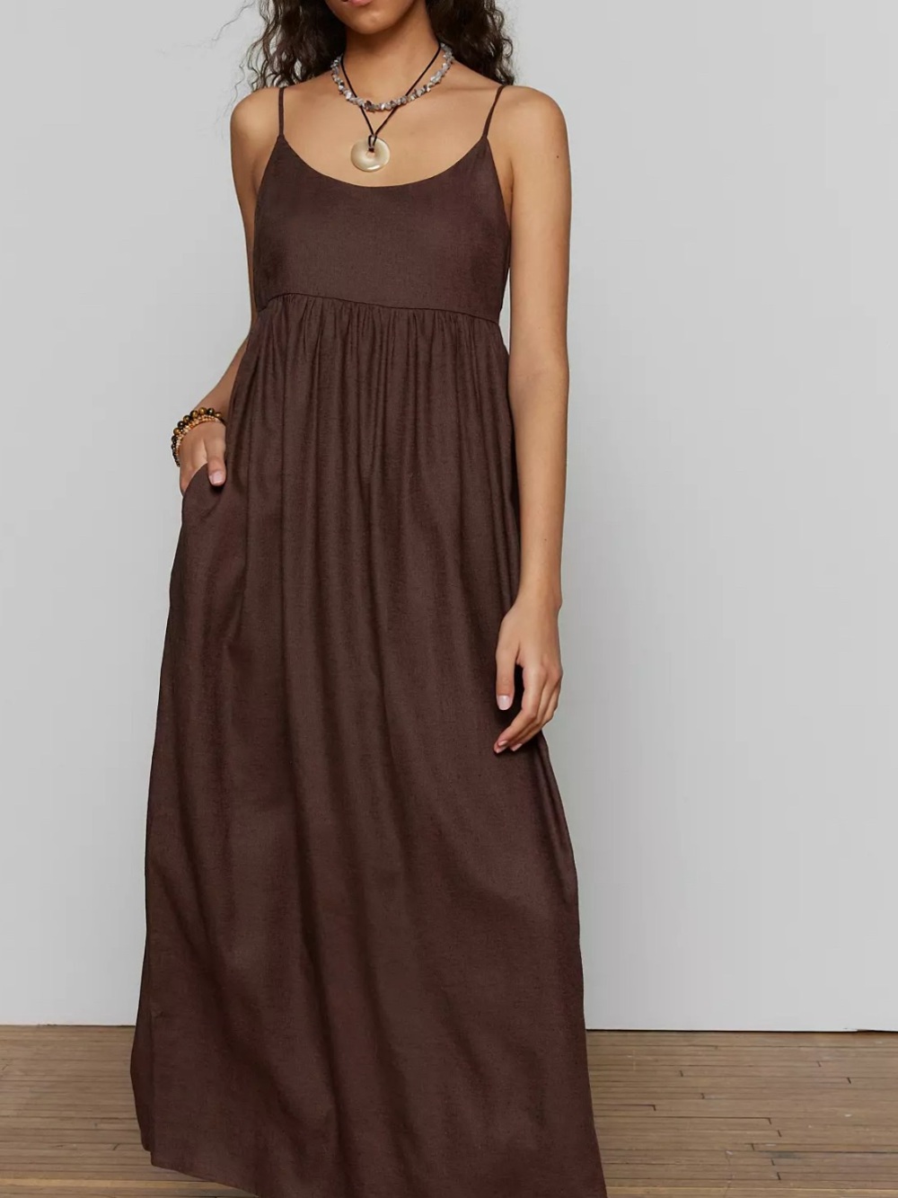 Urban renewal linen maxi dress